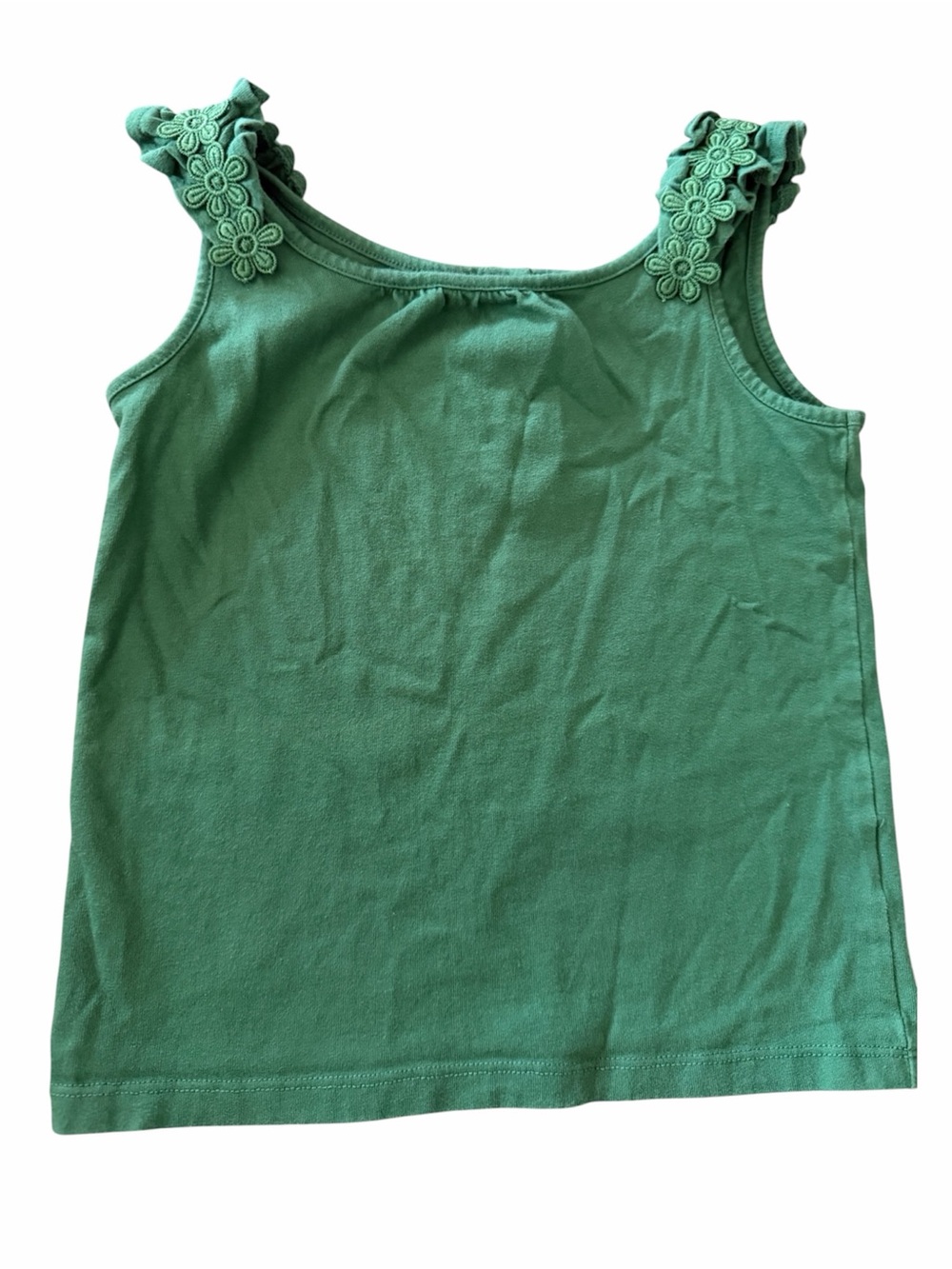 Janie and Jack Mint Green Floral Strap Tank